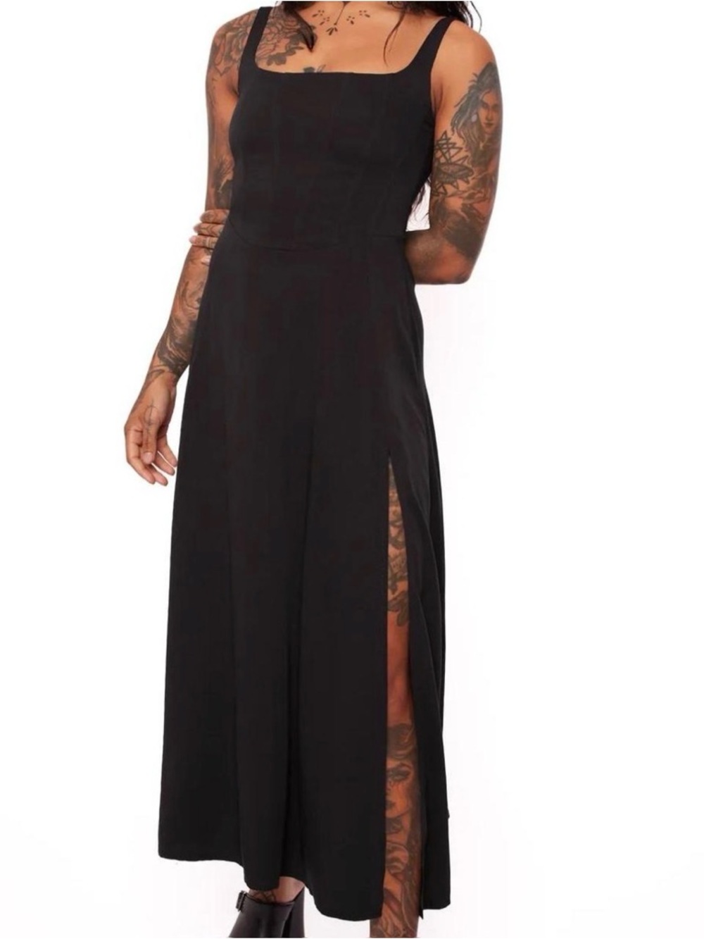 Mary Wyatt London Maxi Dress with Side Slit - Women